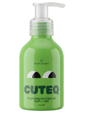 White Secret Зубная паста для детей 5-12 лет со вкусом киви и лайма Cuteq Kiwi Lime 100 мл