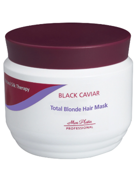 Mon Platin Professional Маска для сохранения холодного оттенка блонда Black Caviar Total Blond Hair Mask 500 мл