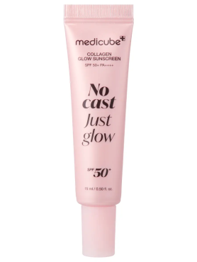 Medicube Сияющий солнцезащитный крем с коллагеном SPF50+ PA++++ No Cast Just Glow Collagen Glow Sunscreen 50 мл