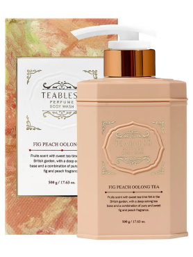 Teabless Парфюмированный гель для душа «Инжир, Персик» Fig Peach Oolong Tea Perfume Body Wash 500 гр