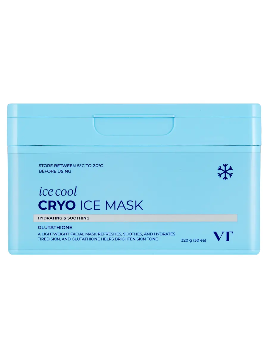 VT Cosmetics Набор охлаждающих тканевых масок с ледниковой водой Cryo Ice Mask 30 шт