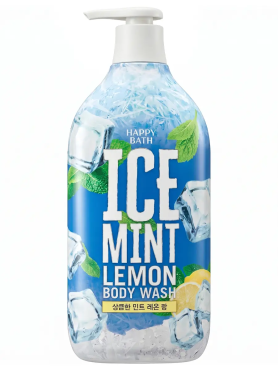 Happy Bath Гель для душа с ароматом мяты и лимона Ice Mint Lemon Body Wash 900 мл