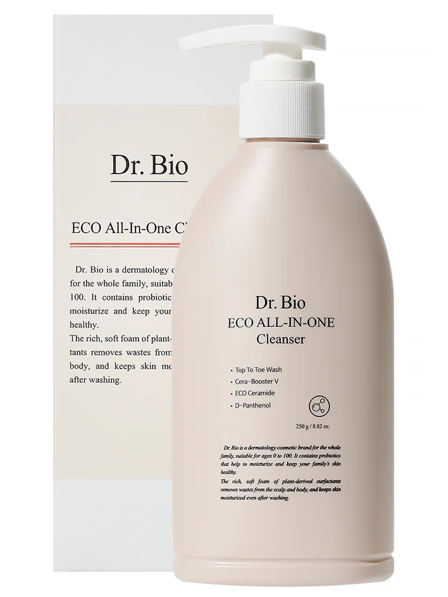 Dr. Bio Универсальный очищающий гель «Всё-в-одном» Eco All-In-One Cleanser 250 мл