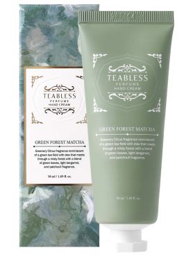 Teabless Парфюмированный крем для рук «Зеленый лес, Матча» Green Forest Matcha Perfume Hand Cream 50 мл