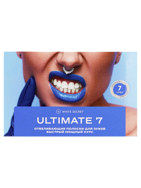 White Secret Отбеливающие полоски для зубов на 3-7 тонов Ultimate 7 7 шт