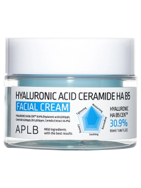 APLB Увлажняющий крем с гиалуроновой кислотой и керамидами Hyaluronic Acid Ceramide HA B5 Facial Cream 55 мл