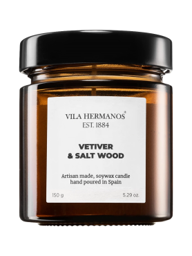 Vila Hermanos Ароматическая свеча «Ветивер и соляное дерево» Apothecary Vetiver & Salt Wood Candle 150 гр