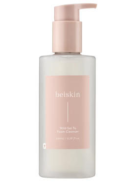 Beiskin Мягкий очищающий гель-трансформер 2-в-1 Mild Gel To Foam Cleanser 200 мл