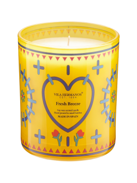 Vila Hermanos Ароматическая свеча «Лимон, бергамот, зелень» 70's Fresh Breeze Candle 200 гр