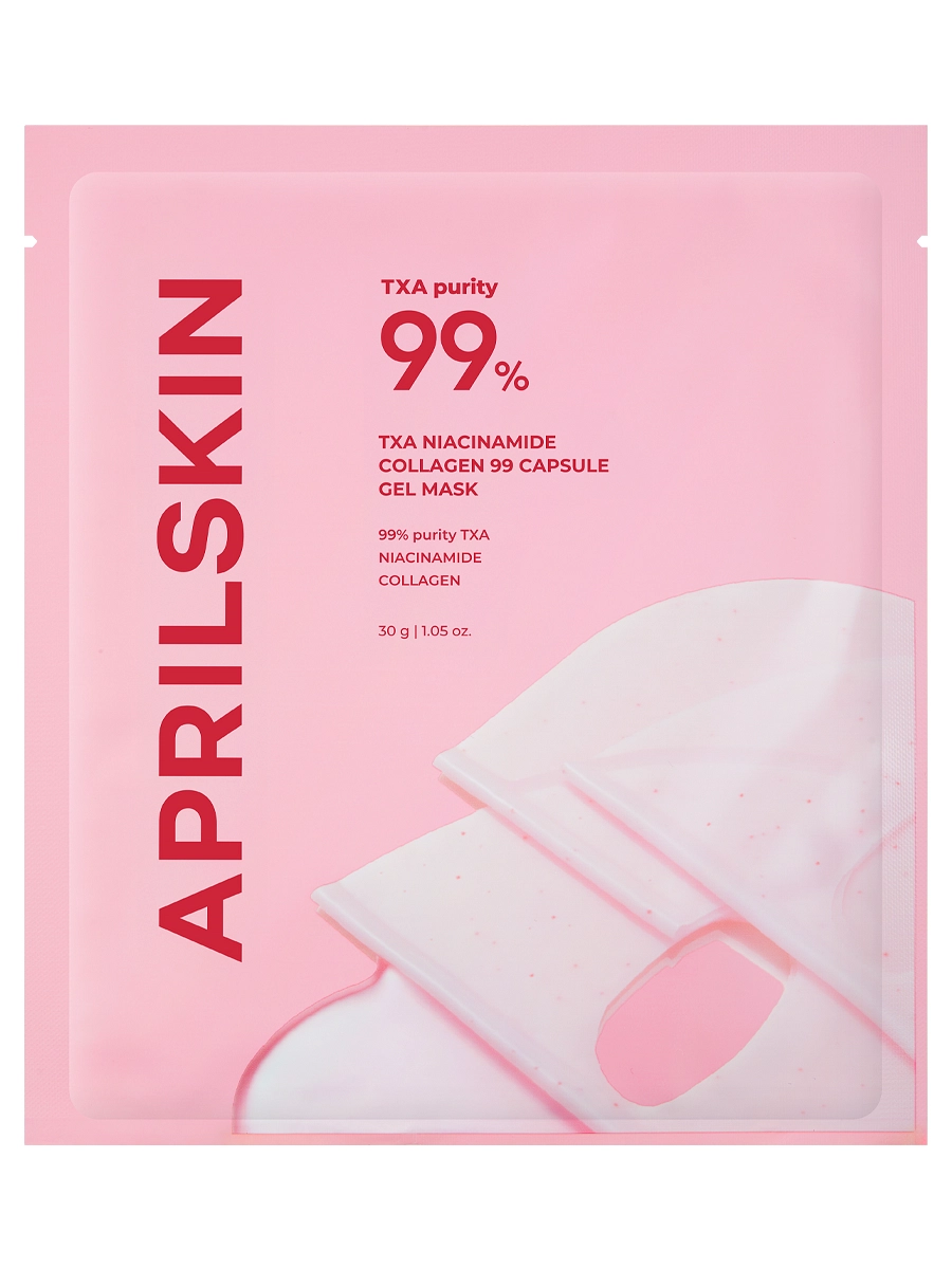 APRILSKIN Осветляющая гидрогелевая маска с транексамовой кислотой для сияния кожи TXA Pink Capsule Overnight Gel Mask 30 гр