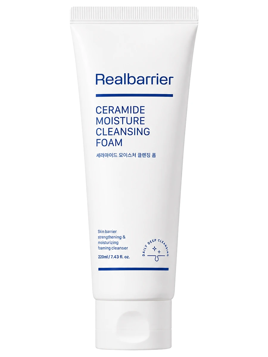 Real Barrier Кремовая очищающая пенка c керамидами Ceramide Moisture Cleansing Foam 220 мл