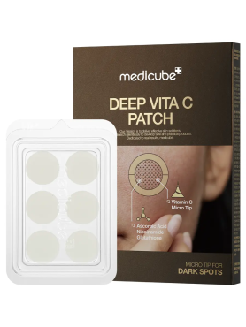 Medicube Микроигольчатые патчи против пигментации и постакне Deep Vita C Patch 6 шт