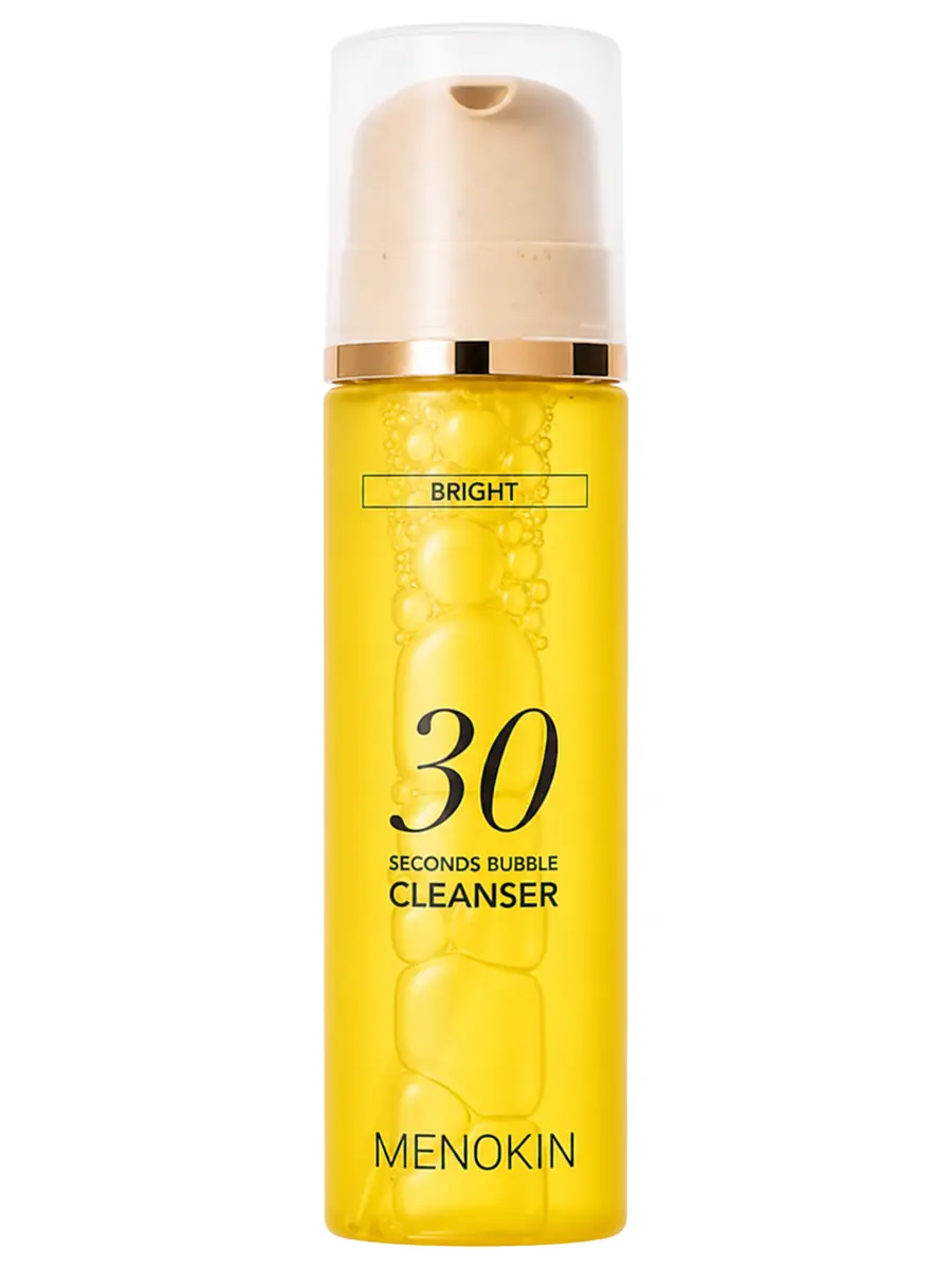 Menokin Осветляющая пузырьковая пенка для умывания Bright 30 Seconds Bubble Cleanser 150 мл
