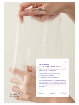 Dr. Althea Успокаивающая тканевая маска с ПДРН Jelly Seal Dewy Mask 28 гр х 4 шт