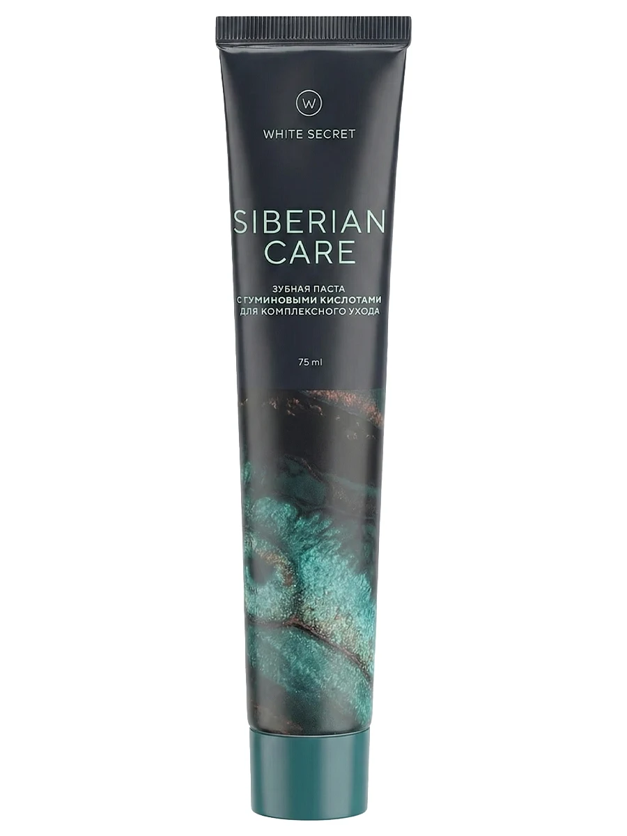 White Secret Регенерирующая зубная паста с гуминовыми кислотами Siberian Care 75 мл