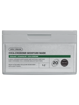 VT Cosmetics Увлажняющие тканевые маски с экзосомами центеллы Cica-Exosome Moisture Mask 20 шт