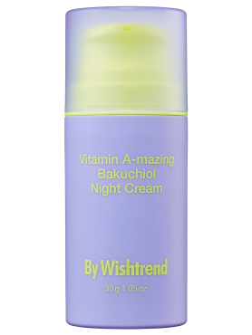 By Wishtrend Омолаживающий ночной крем для лица с ретинолом и бакучиолом Vitamin A-mazing Bakuchiol Night Cream 30 мл