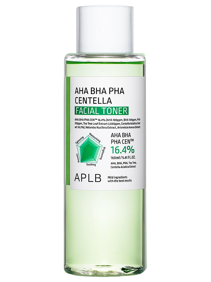 APLB Успокаивающий тонер против воспалений AHA BHA PHA Centella Facial Toner 160 мл