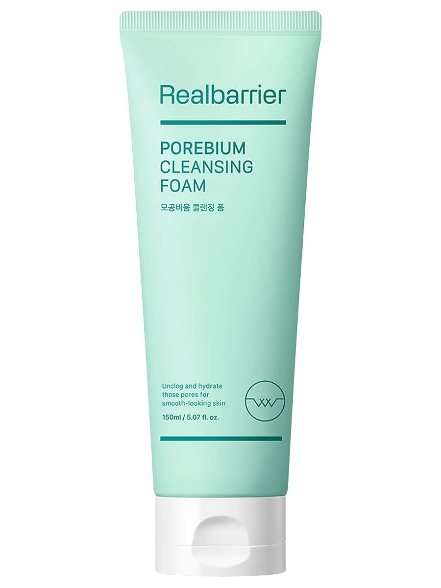 Real Barrier Энзимная пенка с кислотами для глубокого очищения Porebium Cleansing Foam 150 мл