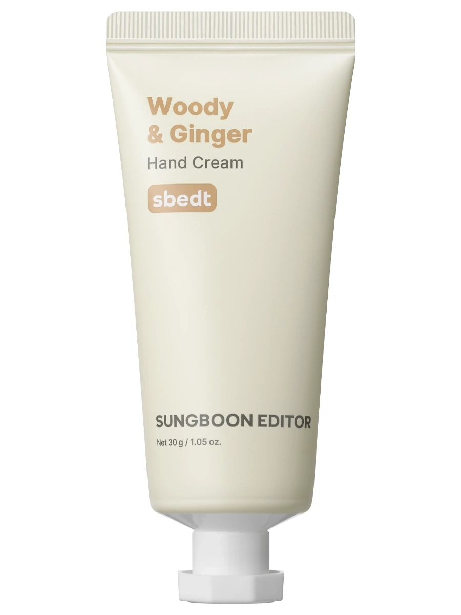 Sungboon Editor Парфюмированный крем для рук – древесина и имбирь Woody & Ginger Handcream 30 гр