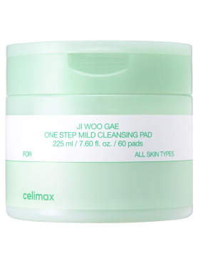 Celimax Очищающие пэды для снятия макияжа Ji Woo Gae One Step Mild Cleansing Pad 60 шт