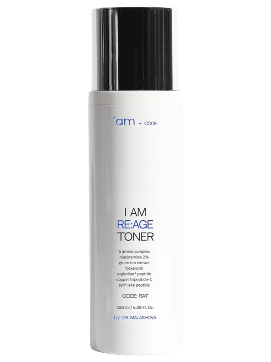 AM CODE Увлажняющий и омолаживающий тонер с эффектом миорелаксации I am Re:Age Toner 180 мл