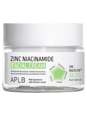 APLB Крем с цинком и ниацинамидом для проблемной кожи Zinc Niacinamide Facial Cream 55 мл