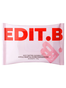 Edit.B Очищающие пэды для снятия макияжа Joyfull Heart All-In-One Cleansing Pad 30 шт