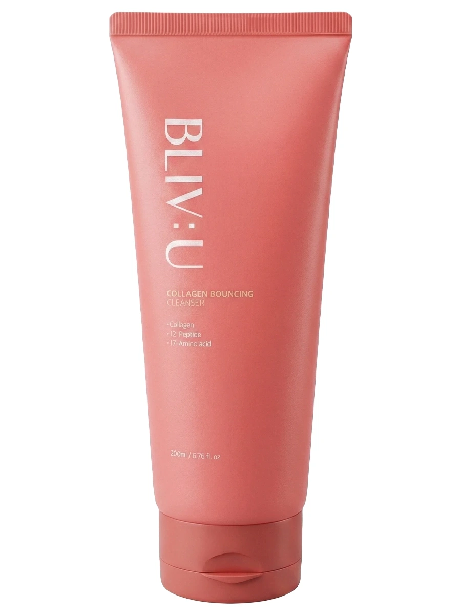 BLIV:U Очищающая пенка с коллагеном Collagen Bouncing Cleanser 200 мл