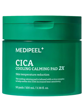 Medi-Peel Успокаивающие тонер-пэды с охлаждающим эффектом Cica Cooling Calming Pad 2Х 50 шт