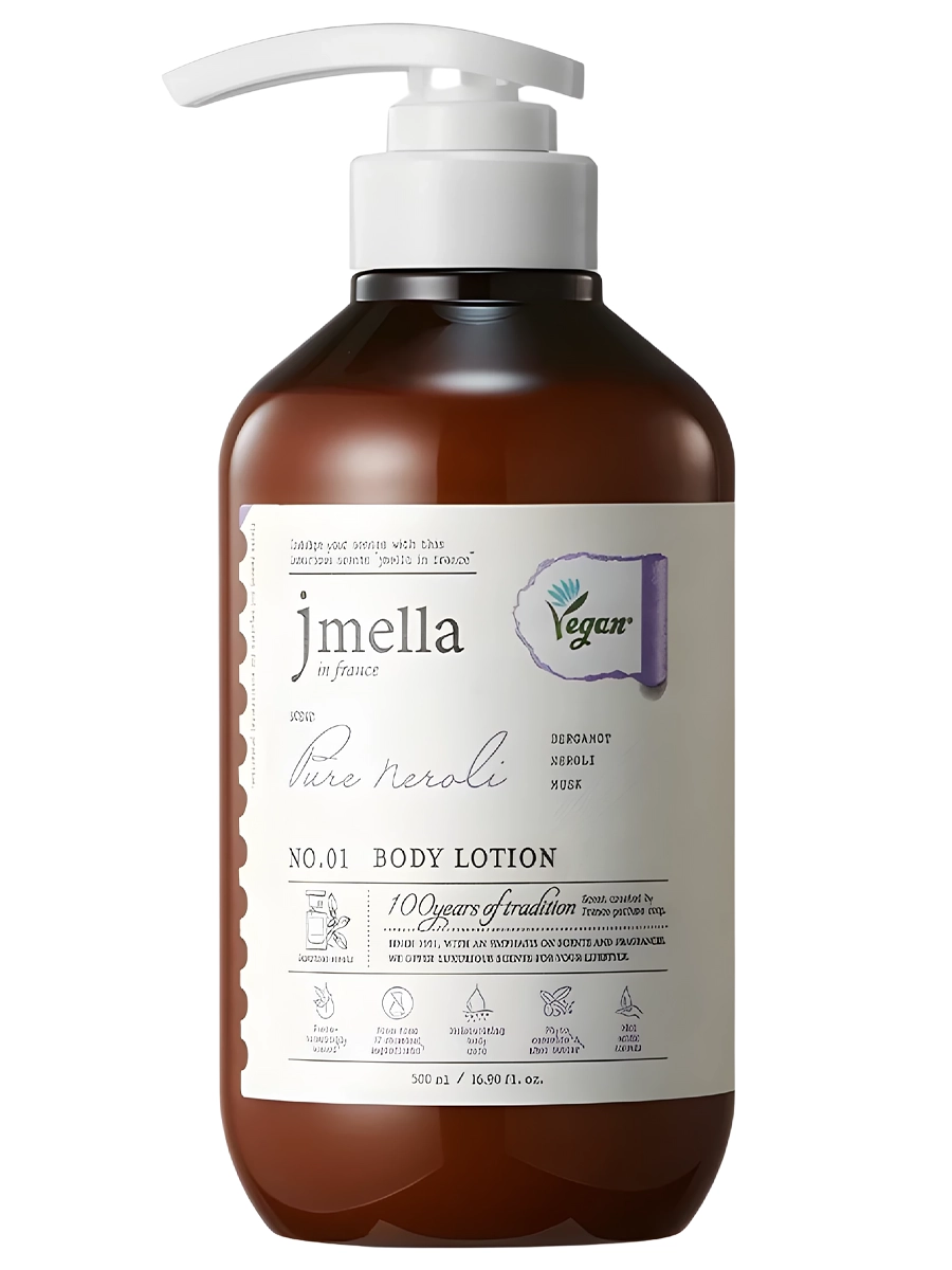 Jmella Парфюмированный лосьон для тела – бергамот, нероли, мускус In France Pure Neroli Body Lotion 500 мл