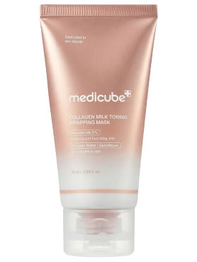 Medicube Маска-плёнка с коллагеном и ниацинамидом Collagen Milk Toning Wrapping Mask 75 мл
