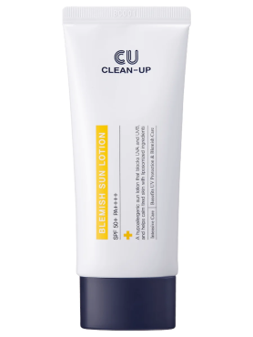CU Skin Успокаивающий солнцезащитный лосьон с липосомальным комплексом SPF50 Clean up Blemish Sun Lotion 60 мл