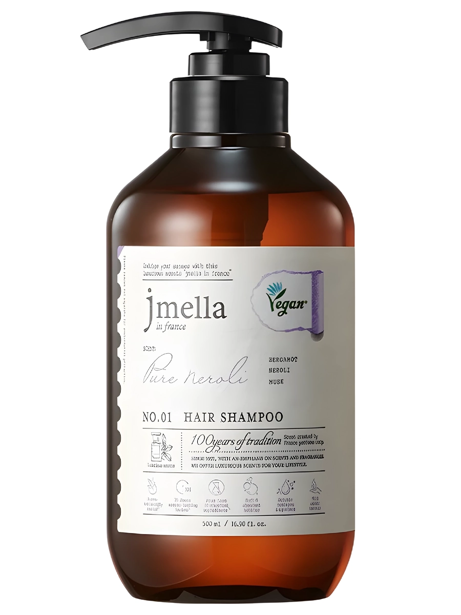 Jmella Парфюмированный шампунь – бергамот, нероли, мускус In France Pure Neroli Hair Shampoo 500 мл
