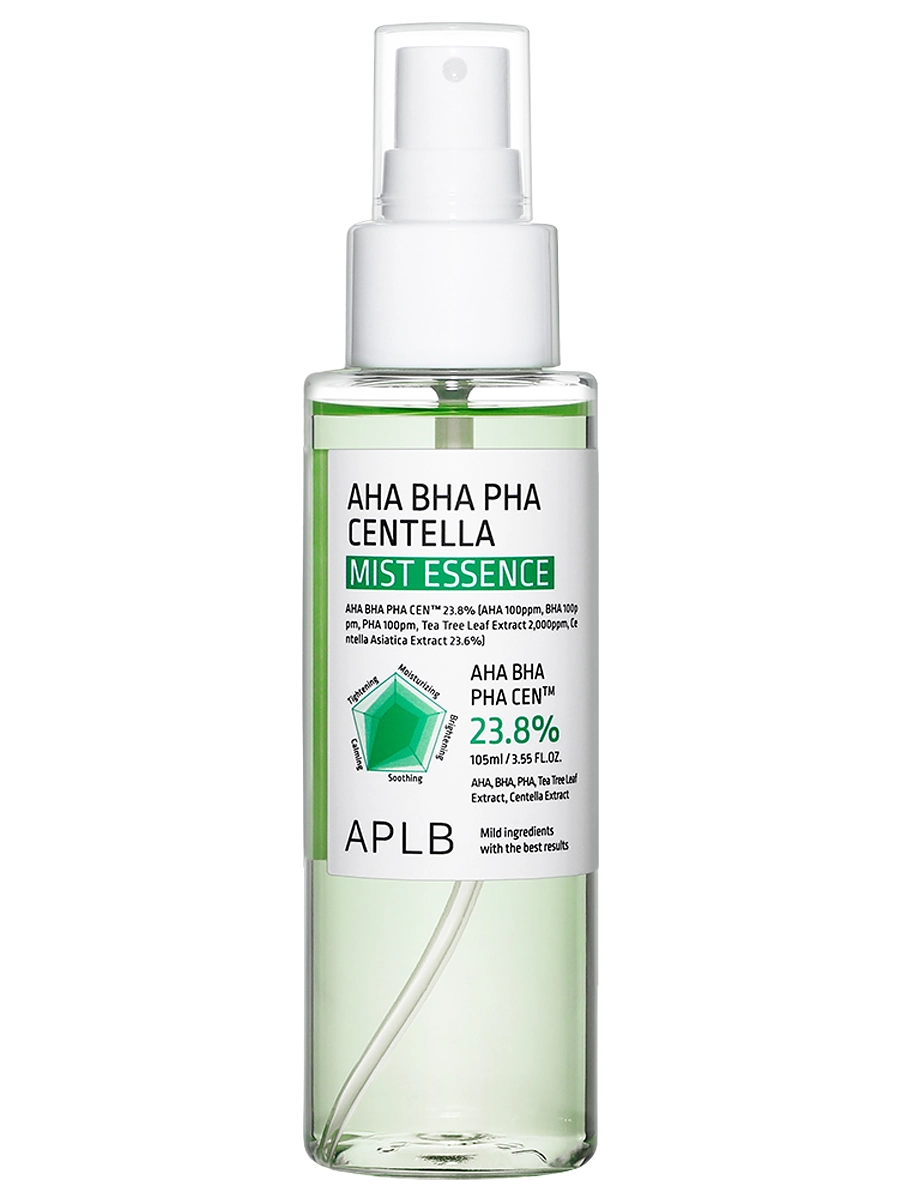 APLB Успокаивающий мист-эссенция с кислотами и центеллой против воспалений AHA BHA PHA Centella Mist Essence 105 мл