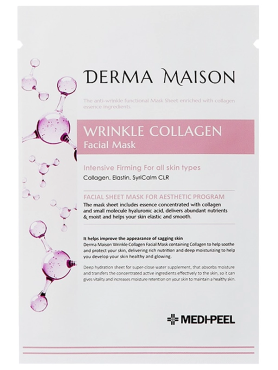 Medi-Peel Антивозрастная тканевая маска с коллагеном Derma Maison Wrinkle Collagen Facial Mask 23 мл