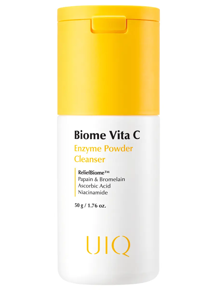 UIQ Энзимная пудра с витамином C и постбиотиками для сияния кожи Biome Vita C Enzyme Powder Cleanser 50 гр
