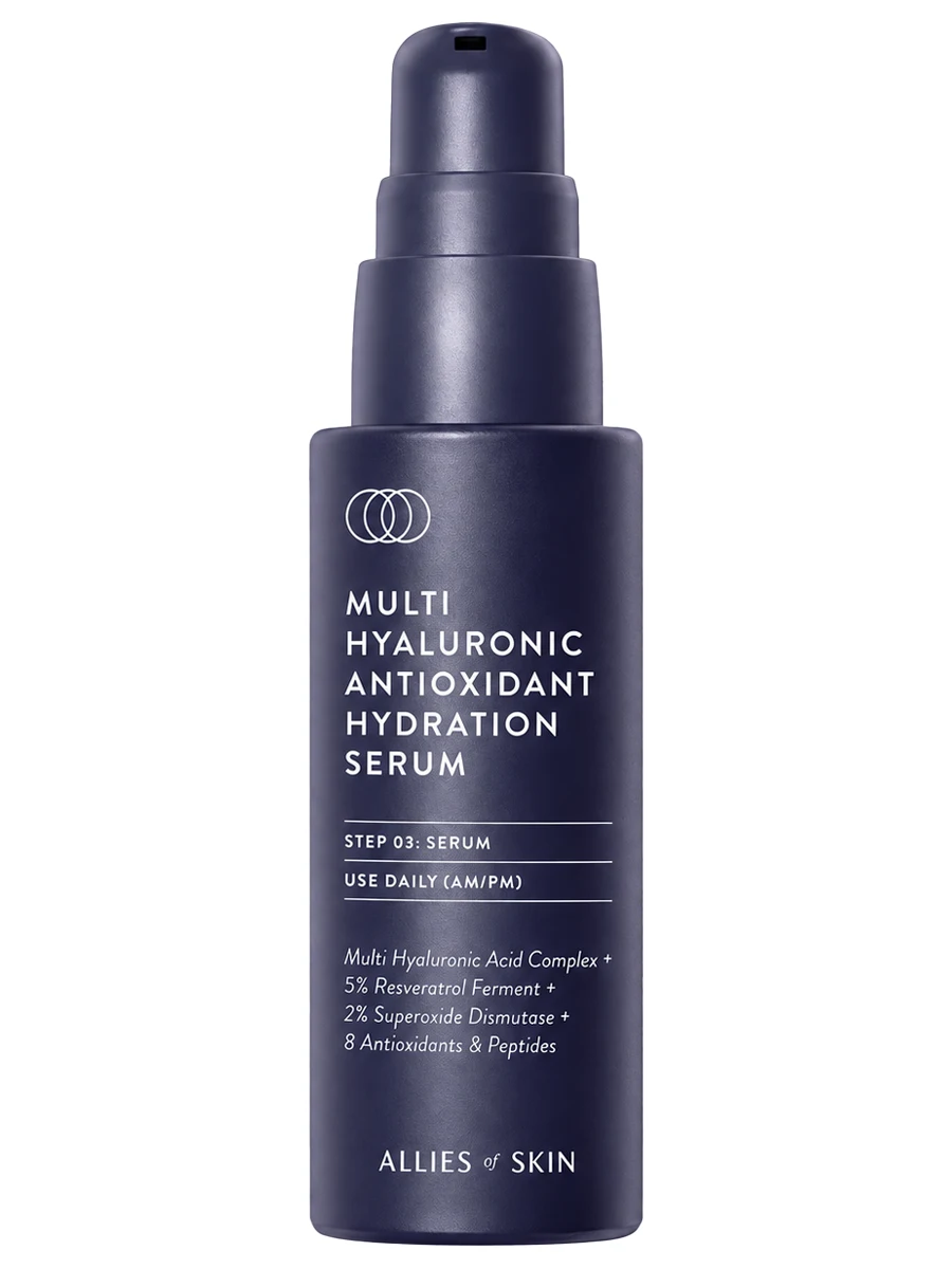 Allies of Skin Мультигиалуроновая антиоксидантная сыворотка Multi Hyaluronic Antioxidant Hydration Serum 30 мл