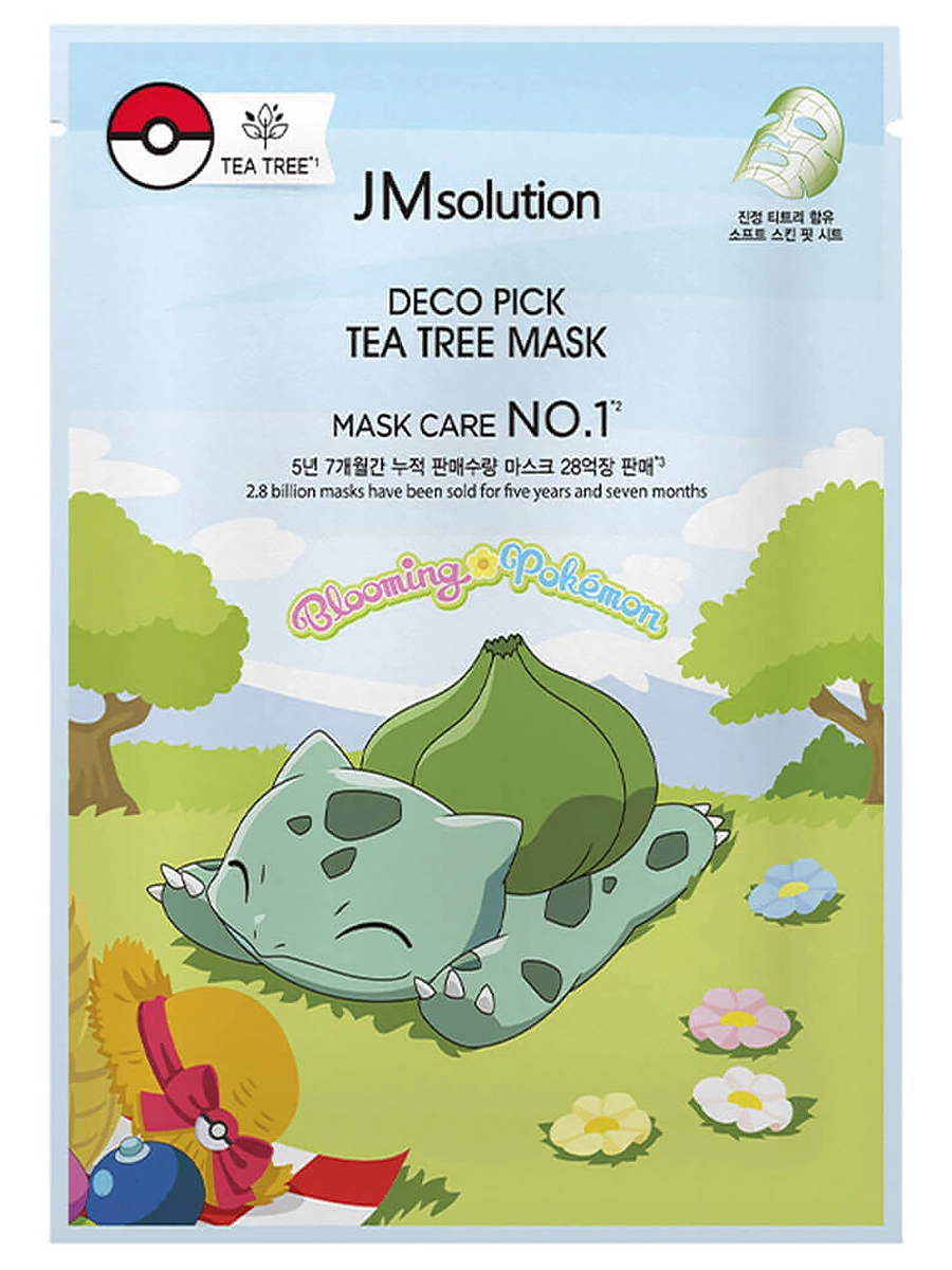 JMsolution Противовоспалительная тканевая маска с чайным деревом Deco Pick Tea Tree Mask 30 мл