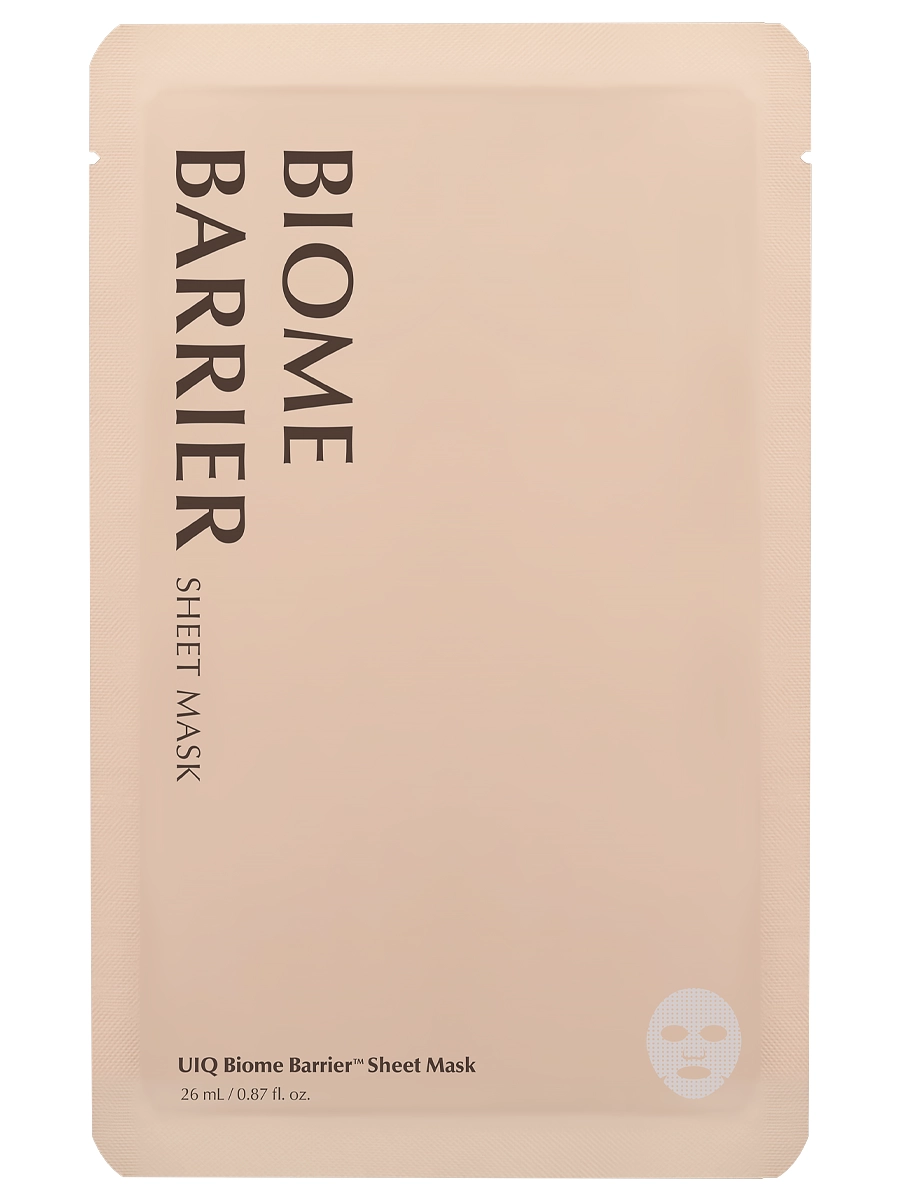 UIQ Увлажняющая маска с постбиотиками Biome Barrier Sheet Mask 26 мл