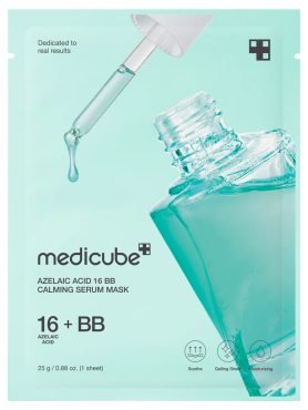 Medicube Успокаивающая маска с азелаиновой кислотой Azelaic Acid 16 BB Calming Serum Mask 25 гр