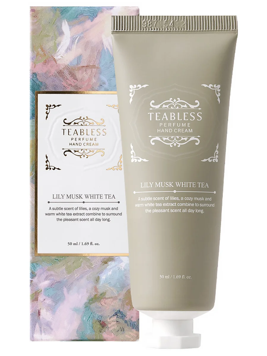 Teabless Парфюмированный крем для рук «Лилия, Мускус» Lily Musk White Tea Perfume Hand Cream 50 мл
