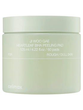Celimax Отшелушивающие тонер-пэды с салициловой кислотой Ji Woo Gae Heartleaf BHA Peelind Pad 60 шт