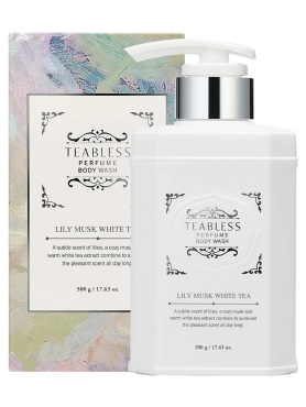 Teabless Парфюмированный гель для душа «Лилия, Мускус» Lily Musk White Tea Perfume Body Wash 500 гр