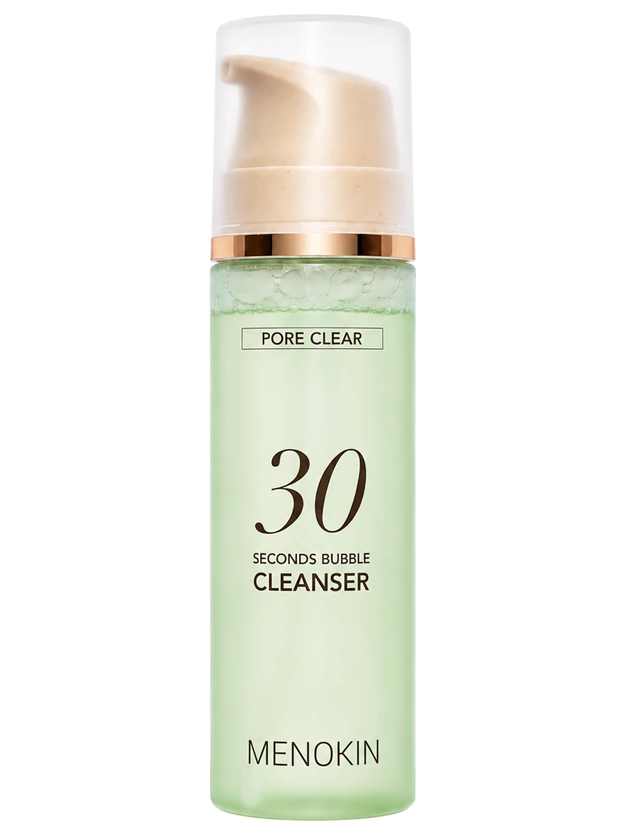 Menokin Пузырьковая пенка для глубокого очищения и сужения пор Pore Clear 30 Seconds Bubble Cleanser 150 мл