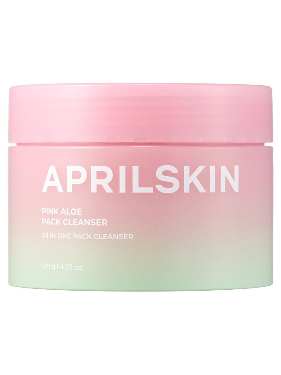 APRILSKIN Двухфазное средство: очищающий бальзам и пенка c розовым алоэ Pink Aloe Pack Cleanser 120 гр