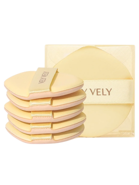 Vely Vely Спонж для кушона Honey Glow Coating Puff 5 шт