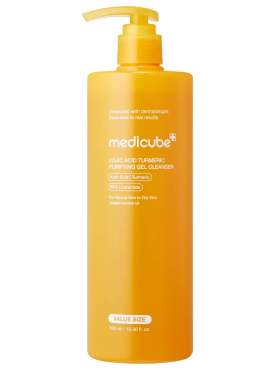 Medicube Осветляющий гель для умывания с койевой кислотой и куркумой Kojic Acid Turmeric Purifying Gel Cleanser 500 мл