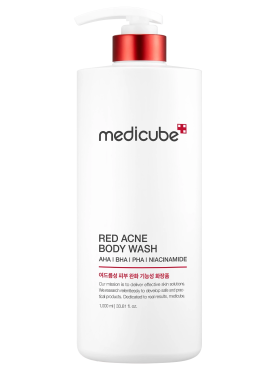 Medicube Противовоспалительный гель для душа с комплексом кислот против акне Red Acne Body Wash 2.0 400 гр