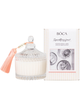 BOCA Аромасвеча «Игристые фрукты» в стеклянной шкатулке Sparking Fruit Scented Candle 80 мл
